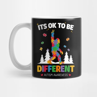 autism awareness acceptance women kid its ok to be different Mug